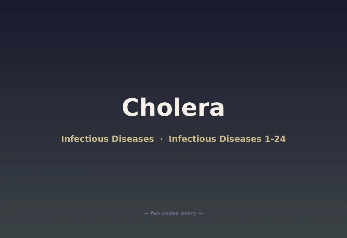 Cholera