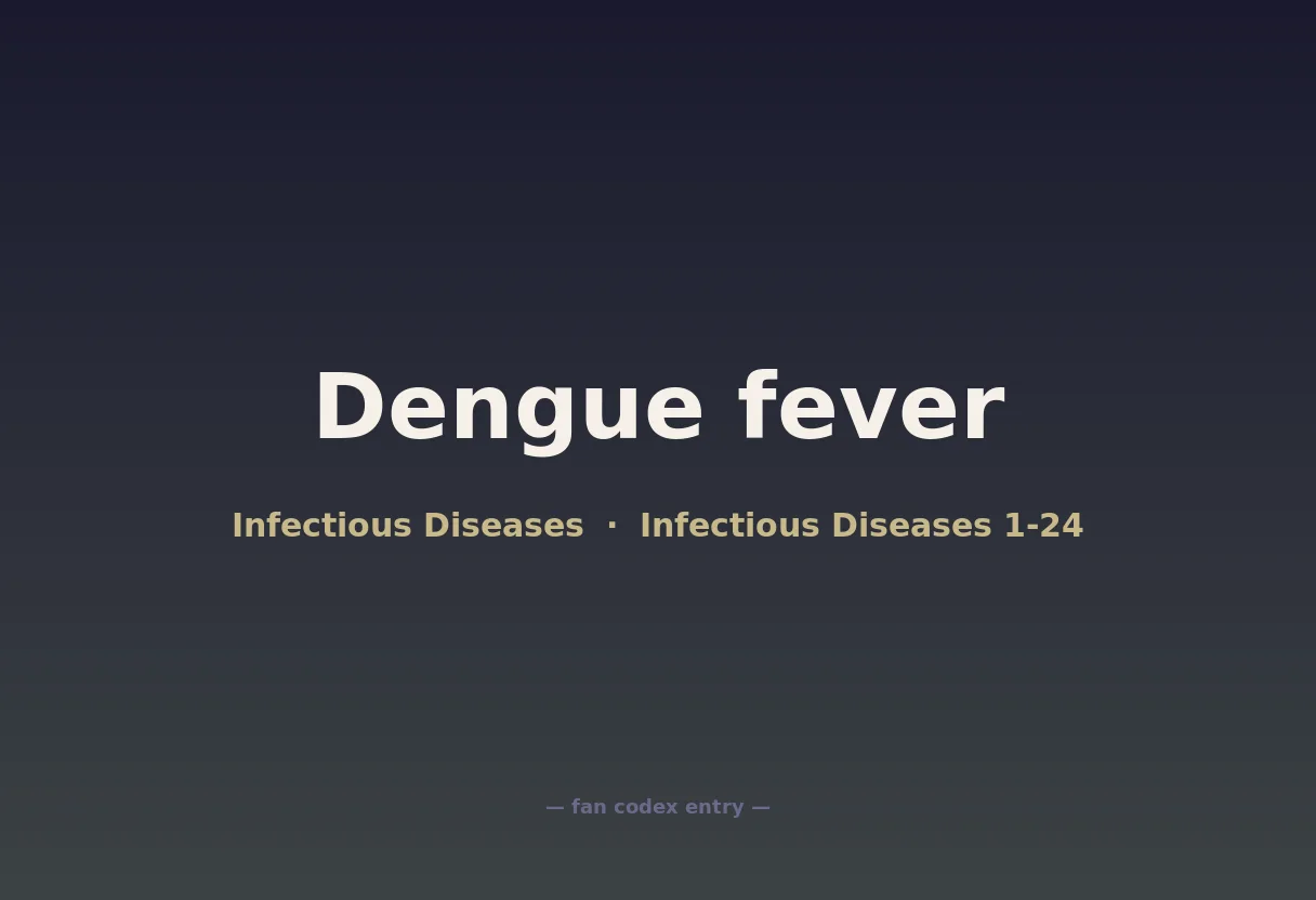 Dengue fever