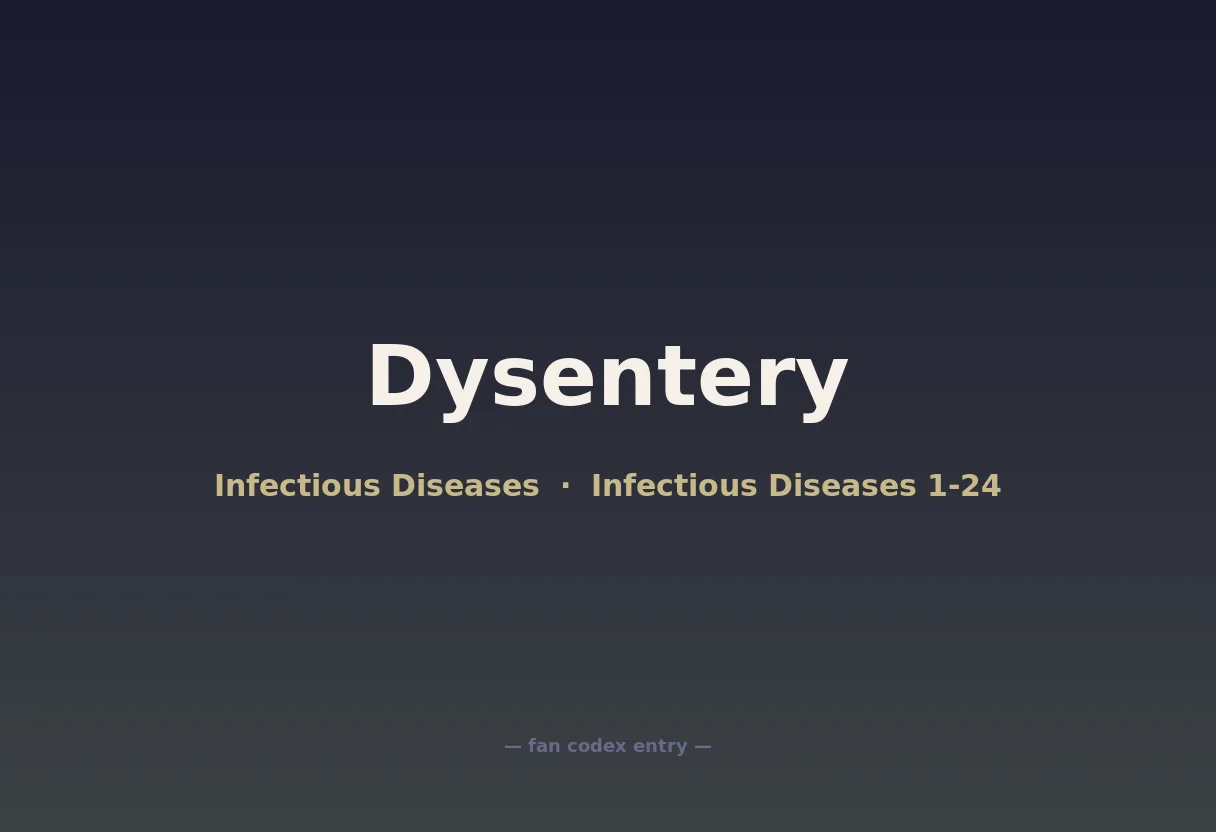 Dysentery