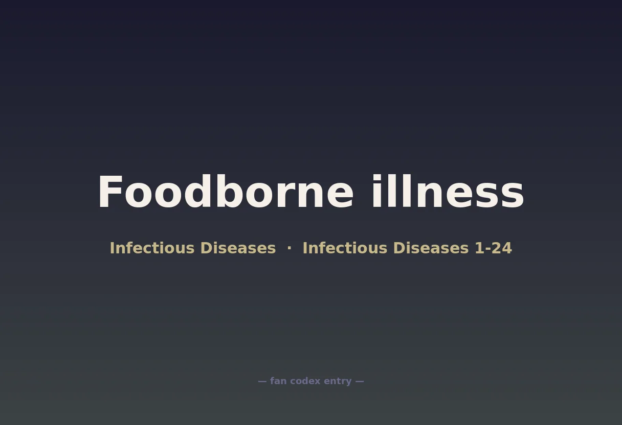Foodborne illness