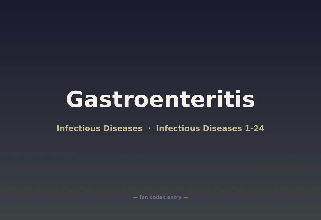 Gastroenteritis