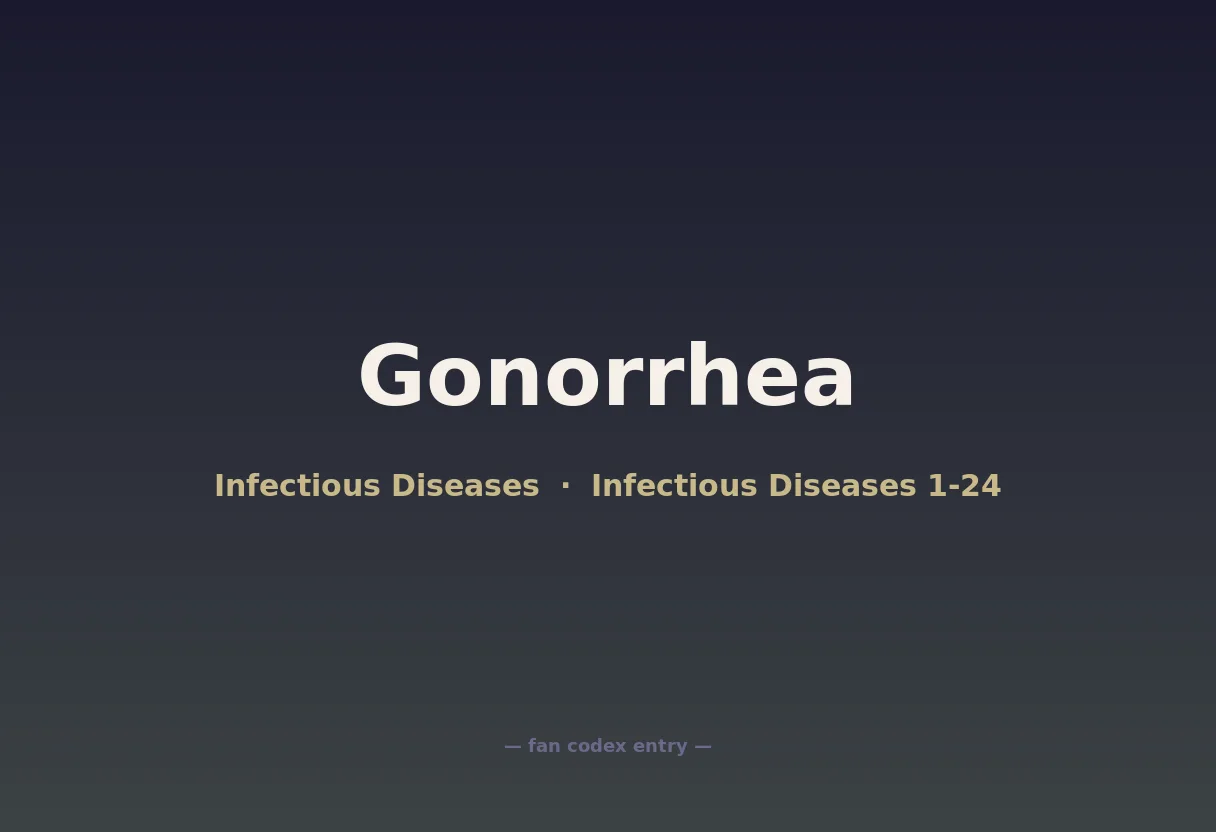 Gonorrhea