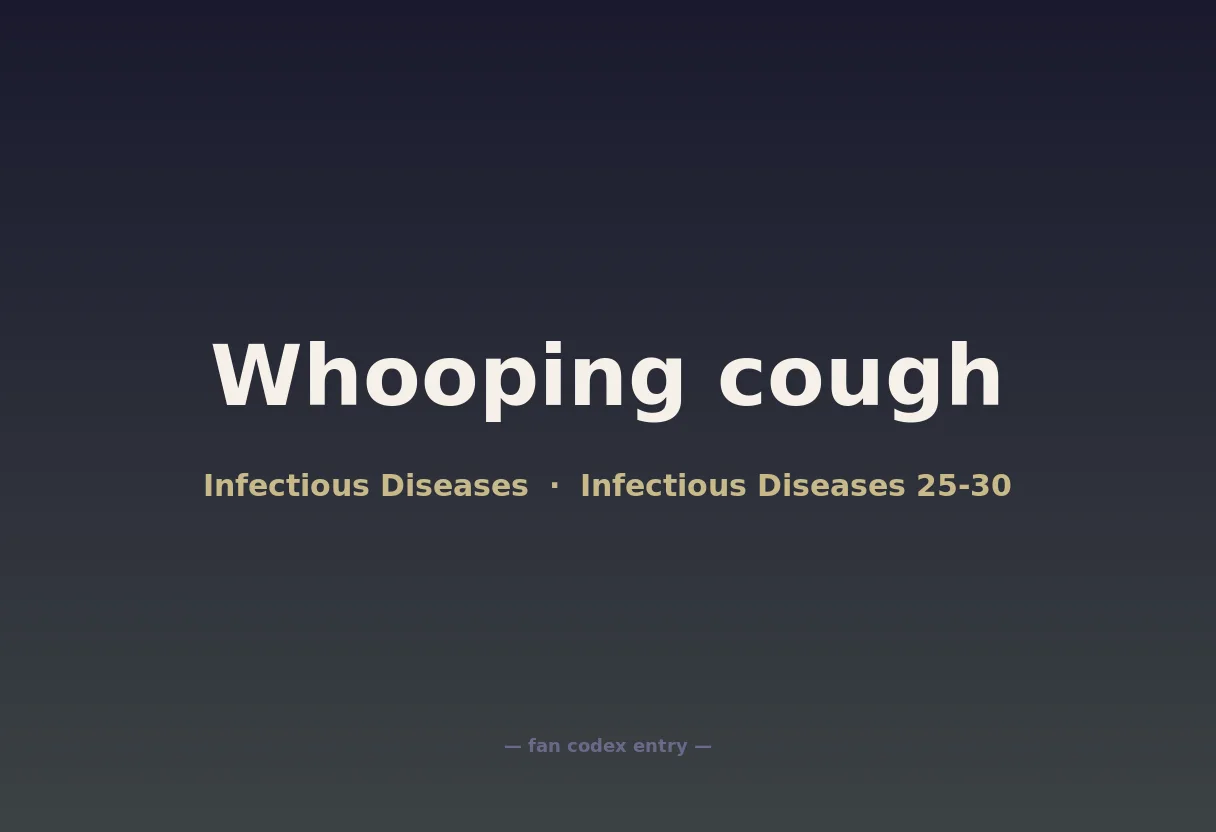 Whooping cough